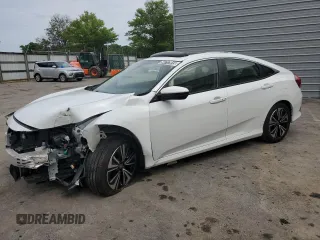 2018 Honda Civic EX-L z VIN JHMFC1F78JX027949, wystawiony jako Copart lot #54717915 z przebiegiem 71 374 mil mil oraz Czysty tytuł • Clean title. Historia ofert i sprzedaży dostępna na DreamBid. Obrazek 1.