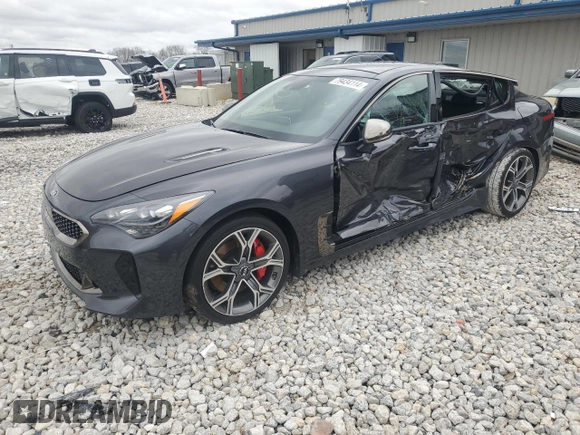 2019 Kia Stinger GT1 with VIN KNAE45LC0K6054506, listed as a Copart auction lot 79434114 with 29,497 mi miles and Non Repairable. Bid and sale history available at carsss.com. Image 1.