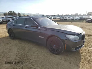 2012 BMW 7 Series 750Li with VIN WBAKB8C52CDW84794, listed as a Copart auction lot 49874315 with 118,725 mi miles and Salvage Title. Bid and sale history available at carsss.com. Image 4.