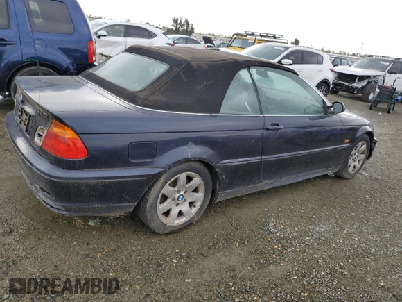 2001 BMW 3 Series 325Ci with VIN WBABS33471JY55113, listed as a Copart auction lot 78753424 with 183,793 mi miles and Clean Title. Bid and sale history available at carsss.com. Image 3.