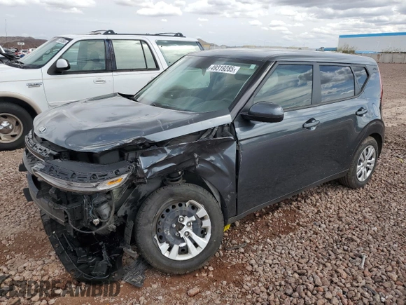 2020 Kia Soul LX with VIN KNDJ23AU5L7107980, listed as a Copart auction lot 49319285 with 50,547 mi miles and Salvage Title. Bid and sale history available at carsss.com. Image 1.