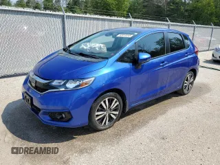 2019 Honda Fit EX z VIN 3HGGK5H77KM103845, wystawiony jako Copart lot #63910245 z przebiegiem 87 693 mil mil oraz Czysty tytuł • Clean title. Historia ofert i sprzedaży dostępna na DreamBid. Obrazek 1.