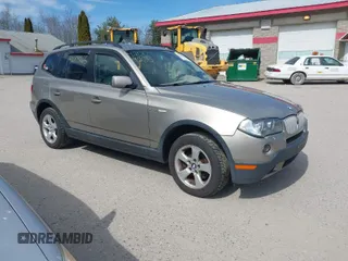2007 BMW X3 3.0si with VIN WBXPC93467WF10021, listed as a IAAI auction lot 42009265 with 163,422 mi miles. Bid and sale history available at carsss.com. Image 1.