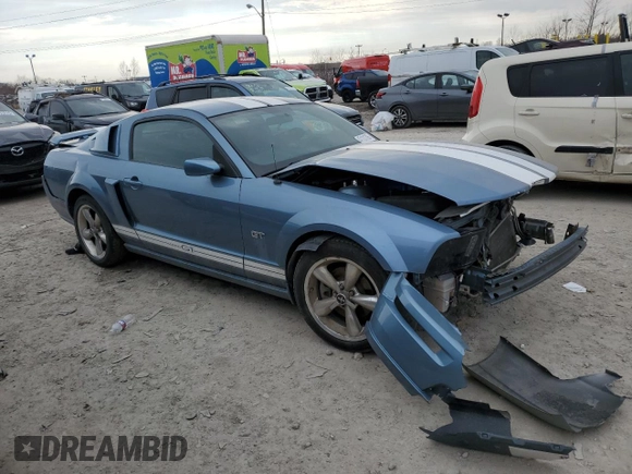 2006 Ford Mustang GT Deluxe with VIN 1ZVFT82H165190693, listed as a Copart auction lot 47121705 with 0 mi miles and Salvage Title. Bid and sale history available at carsss.com. Image 4.