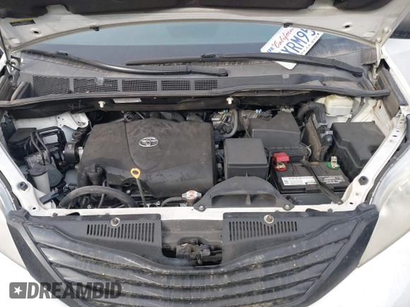 2017 Toyota Sienna L with VIN 5TDZZ3DC7HS840675, listed as a IAAI auction lot 41013412 with 284,664 mi miles and . Bid and sale history available at DreamBid. Image 10.