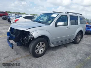 2011 Nissan Pathfinder LE with VIN 5N1AR1NB9BC628744, listed as a IAAI auction lot 41975483 with 93,632 mi miles. Bid and sale history available at carsss.com. Image 2.