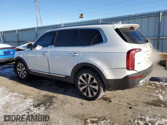 2020 Kia Telluride S with VIN 5XYP6DHCXLG076584, listed as a Copart auction lot 87949765 with 87,283 mi miles and Salvage Title. Bid and sale history available at DreamBid. Image 2.