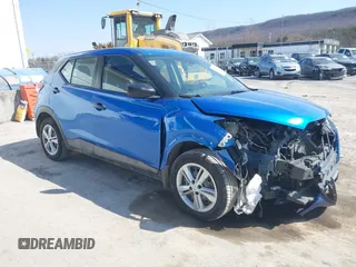 2023 Nissan Kicks S with VIN 3N1CP5BV9PL514914, listed as a IAAI auction lot 41775813 with 46,503 mi miles. Bid and sale history available at carsss.com. Image 1.