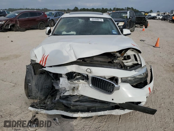 2017 BMW 3 Series 320i with VIN WBA8E1G35HNU16356, listed as a Copart auction lot 44408015 with 153,438 mi miles and Salvage Title. Bid and sale history available at carsss.com. Image 5.