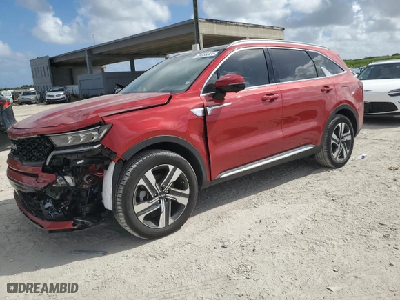 2023 Kia Sorento Plug-In Hybrid SX Prestige with VIN KNDRMDLH2P5202081, listed as a Copart auction lot 79033324 with 15,094 mi miles and Non Repairable. Bid and sale history available at carsss.com. Image 1.