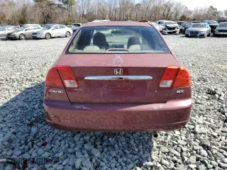 2002 Honda Civic EX with VIN 1HGES26832L045591, listed as a Copart auction lot 88445945 with 223,749 mi miles and Salvage Title. Bid and sale history available at carsss.com. Image 6.