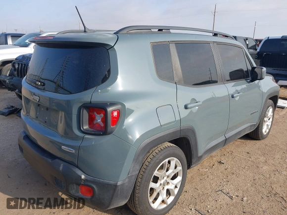 2017 Jeep Renegade Latitude with VIN ZACCJABB3HPE72746, listed as a IAAI auction lot 42374718 with 92,272 mi miles and . Bid and sale history available at DreamBid. Image 4.