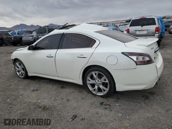 2014 Nissan Maxima SV with VIN 1N4AA5AP0EC471118, listed as a Copart auction lot 49008295 with 98,501 mi miles and Salvage title. Bid and sale history available at DreamBid. Image 2.