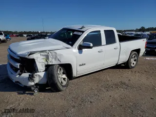2018 Chevrolet Silverado 1500 LT with VIN 2GCVKREC1J1111492, listed as a Copart auction lot 41888575 with 98,495 mi miles and Salvage Title. Bid and sale history available at carsss.com. Image 1.