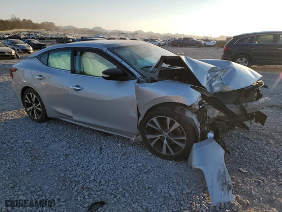 2018 Nissan Maxima Platinum with VIN 1N4AA6AP2JC363146, listed as a Copart auction lot 83424724 with 128,481 mi miles and Salvage Title. Bid and sale history available at carsss.com. Image 4.