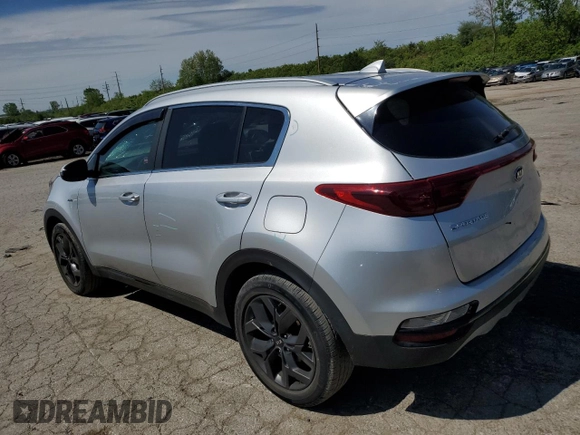 2020 Kia Sportage S with VIN KNDP6CACXL7640316, listed as a Copart auction lot 51828654 with 51,625 mi miles and Salvage Title. Bid and sale history available at carsss.com. Image 2.