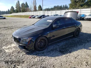 2021 Mercedes-Benz CLA 45 AMG with VIN W1K5J5DB2MN196095, listed as a Copart auction lot 46981234 with 30,705 mi miles and . Bid and sale history available at DreamBid. Image 1.