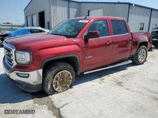 2018 GMC Sierra 1500 SLE with VIN 3GTU2MEC2JG620805, listed as a Copart auction lot 59040664 with 153,833 mi miles and Salvage Title. Bid and sale history available at carsss.com. Image 1.