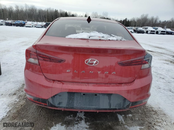 2019 Hyundai Elantra Preferred with VIN KMHD84LFXKU855765, listed as a Copart auction lot 89082545 with 123,789 mi miles and Salvage Title. Bid and sale history available at carsss.com. Image 6.