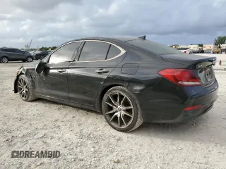 2021 Genesis G70 2.0T with VIN KMTG44LA7MU066768, listed as a Copart auction lot 79995804 with 19,460 mi miles and Non Repairable. Bid and sale history available at carsss.com. Image 2.