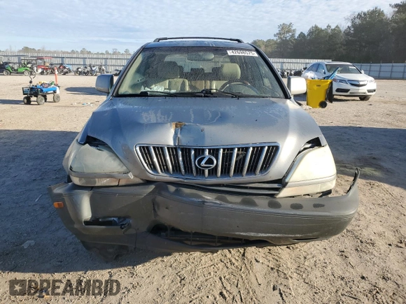 2003 Lexus RX 300 with VIN JTJGF10U230162476, listed as a Copart auction lot 42698575 with 235,449 mi miles and Salvage Title. Bid and sale history available at carsss.com. Image 5.