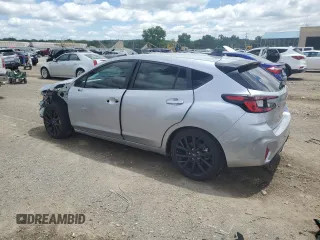 2024 Subaru Impreza RS with VIN JF1GUHJCXR8323289, listed as a Copart auction lot 59922304 with 1,699 mi miles and Salvage Title. Bid and sale history available at carsss.com. Image 2.