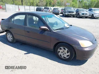 2001 Honda Civic EX with VIN 2HGES26791H539070, listed as a IAAI auction lot 42125336 with 281,311 mi miles. Bid and sale history available at carsss.com. Image 1.