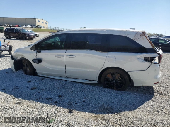 2024 Honda Odyssey Sport with VIN 5FNRL6H72RB067314, listed as a Copart auction lot 50687805 with 20,805 mi miles and Salvage Title. Bid and sale history available at DreamBid. Image 2.