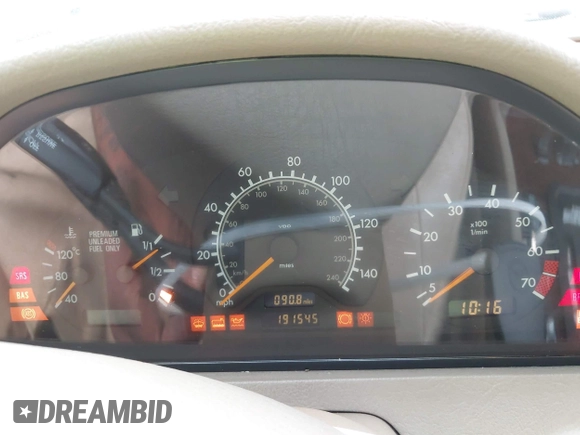 1998 Mercedes-Benz C 230/260/280/320 с VIN WDBHA23G8WA544140, выставлен на аукционе IAAI как лот 42531224 с пробегом 191 545 миль миль и . История ставок и продаж доступна на DreamBid. Изображение 7.