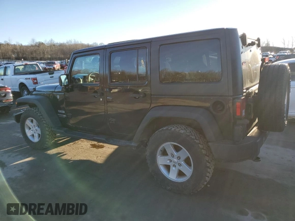 2018 Jeep Wrangler JK Unlimited Sport S with VIN 1C4BJWDG8JL874449, listed as a Copart auction lot 85007634 with 91,709 mi miles and Salvage Title. Bid and sale history available at carsss.com. Image 2.