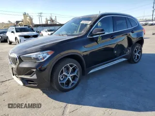 2021 BMW X1 sDrive28i with VIN WBXJG7C03M5T10112, listed as a Copart auction lot 49386695 with 46,869 mi miles and Salvage Title. Bid and sale history available at DreamBid. Image 1.