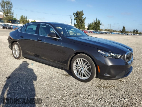 2025 BMW 5 Series 530i with VIN WBA43FJ04SCT73258, listed as a Copart auction lot 45519765 with 6,872 mi miles and Clean Title. Bid and sale history available at carsss.com. Image 4.
