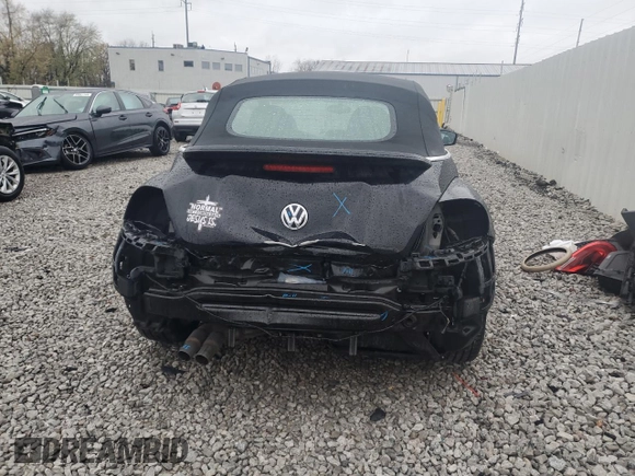 2015 Volkswagen Beetle with VIN 3VW5A7AT5FM812966, listed as a Copart auction lot 80741484 with 51,089 mi miles and Salvage Title. Bid and sale history available at DreamBid. Image 6.