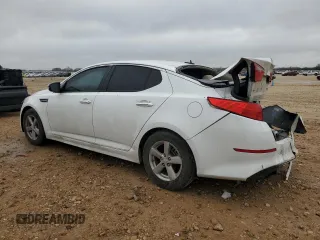 2015 Kia Optima LX with VIN 5XXGM4A74FG515581, listed as a Copart auction lot 46429045 with 117,379 mi miles and Salvage Title. Bid and sale history available at carsss.com. Image 2.