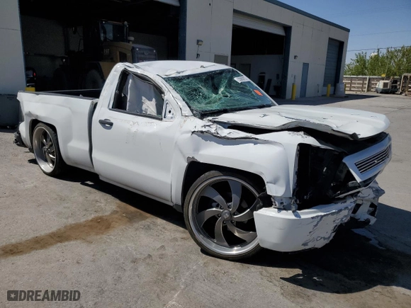 2014 Chevrolet Silverado 1500 Work Truck with VIN 1GCNCPEH0EZ172780, listed as a Copart auction lot 53089975 with 153,549 mi miles and Salvage Title. Bid and sale history available at carsss.com. Image 4.