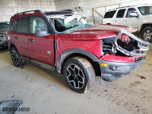 2021 Ford Bronco Sport Big Bend with VIN 3FMCR9B61MRA31025, listed as a Copart auction lot 46469815 with 0 mi miles and Salvage Title. Bid and sale history available at carsss.com. Image 4.