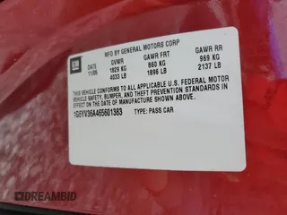 2006 Cadillac XLR z VIN 1G6YV36A465601383, wystawiony jako Copart lot #47580635 z przebiegiem 145 432 mil mil oraz Szkody całkowita. Historia ofert i sprzedaży dostępna na DreamBid. Obrazek 13.