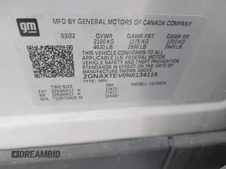 2022 Chevrolet Equinox LT with VIN 2GNAXTEV0N6134115, listed as a IAAI auction lot 41989096 with 118,688 mi miles. Bid and sale history available at carsss.com. Image 9.