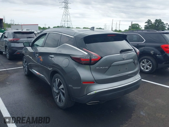 2023 Nissan Murano SL with VIN 5N1AZ2CJ0PC128284, listed as a IAAI auction lot 42169152 with 62,022 mi miles and . Bid and sale history available at DreamBid. Image 3.