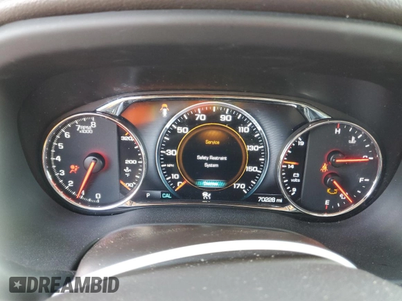 2019 GMC Acadia Denali with VIN 1GKKNPLS0KZ253340, listed as a Copart auction lot 52581185 with 70,228 mi miles and Salvage Title. Bid and sale history available at carsss.com. Image 9.