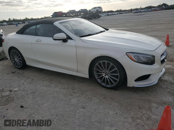 2017 Mercedes-Benz S 550 with VIN WDDXK8CB4HA030389, listed as a Copart auction lot 81334834 with 72,439 mi miles and Non Repairable. Bid and sale history available at DreamBid. Image 4.