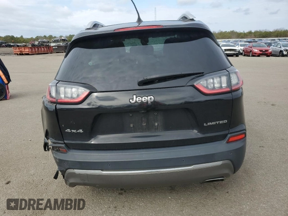 2019 Jeep Cherokee Limited с VIN 1C4PJMDN6KD292676, выставлен на аукционе Copart как лот 52232215 с пробегом 109 903 миль миль и Списание • Salvage title. История ставок и продаж доступна на DreamBid. Изображение 6.