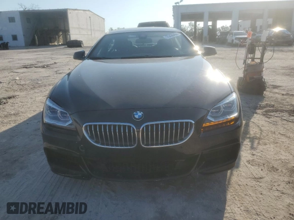 2015 BMW 6 Series 650i xDrive with VIN WBA6B4C55FD761530, listed as a Copart auction lot 75430464 with 18,729 mi miles and Salvage Title. Bid and sale history available at DreamBid. Image 5.