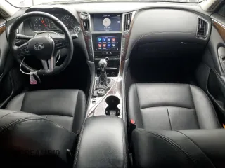 2019 Infiniti Q50 Luxe with VIN JN1EV7AP5KM519698, listed as a Copart auction lot 53374145 with 80,202 mi miles and Salvage title. Bid and sale history available at DreamBid. Image 8.