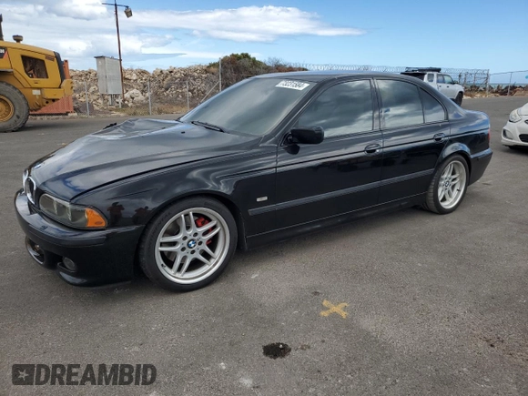 2003 BMW 5 Series 540i with VIN WBADN53473GF71558, listed as a Copart auction lot 73231584 with 153,289 mi miles and Salvage Title. Bid and sale history available at carsss.com. Image 1.