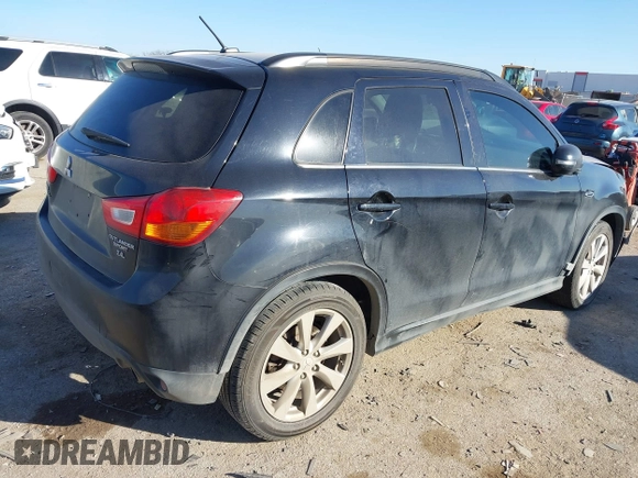 2015 Mitsubishi Outlander Sport 2.4 GT with VIN 4A4AP4AW6FE029095, listed as a IAAI auction lot 41659098 with 102,542 mi miles. Bid and sale history available at carsss.com. Image 4.