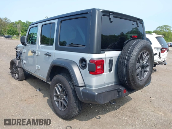 2024 Jeep Wrangler Sport S z VIN 1C4PJXDG1RW304993, wystawiony jako IAAI lot #42387509 z przebiegiem 6 987 mil mil oraz . Historia ofert i sprzedaży dostępna na DreamBid. Obrazek 3.