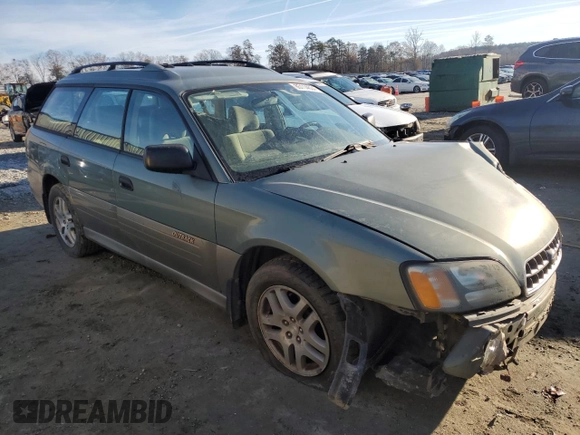 2003 Subaru Legacy Outback with VIN 4S3BH665737642976, listed as a Copart auction lot 85114634 with 116,843 mi miles and Salvage title. Bid and sale history available at DreamBid. Image 4.