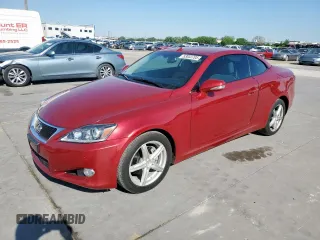 2011 Lexus IS 250 C с VIN JTHFF2C27B2515827, выставлен на аукционе Copart как лот 53033705 с пробегом 77 792 миль миль и Чистый • Clean title. История ставок и продаж доступна на DreamBid. Изображение 1.