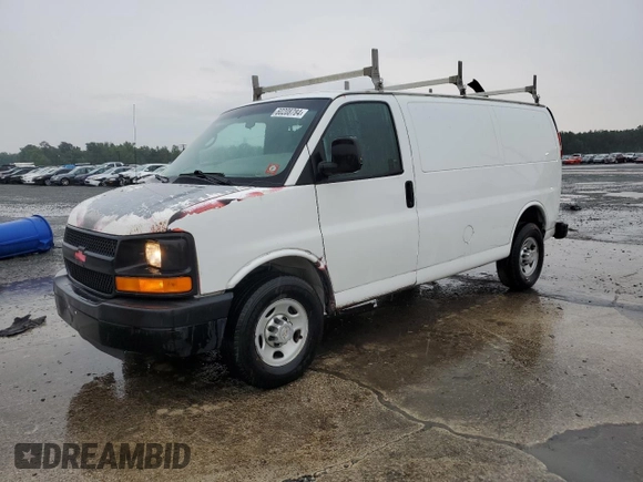 2012 Chevrolet Express Cargo z VIN 1GCWGFCAXC1165369, wystawiony jako Copart lot #60208784 z przebiegiem 199 099 mil mil oraz Szkoda całkowita • Salvage title. Historia ofert i sprzedaży dostępna na DreamBid. Obrazek 1.